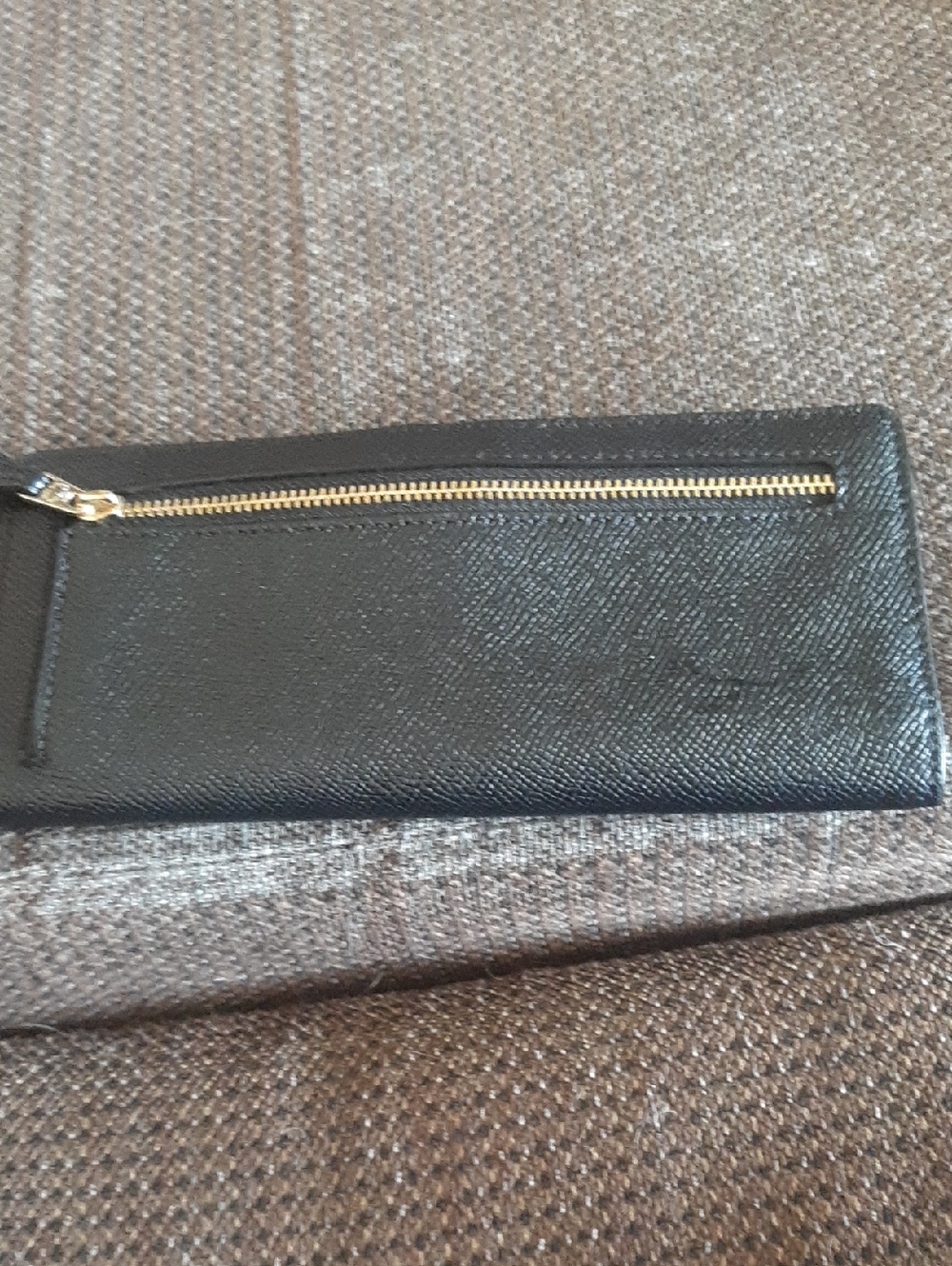 Coach Black Leather Continental Wallet with Gold Hardware - Picture 2 of 3
